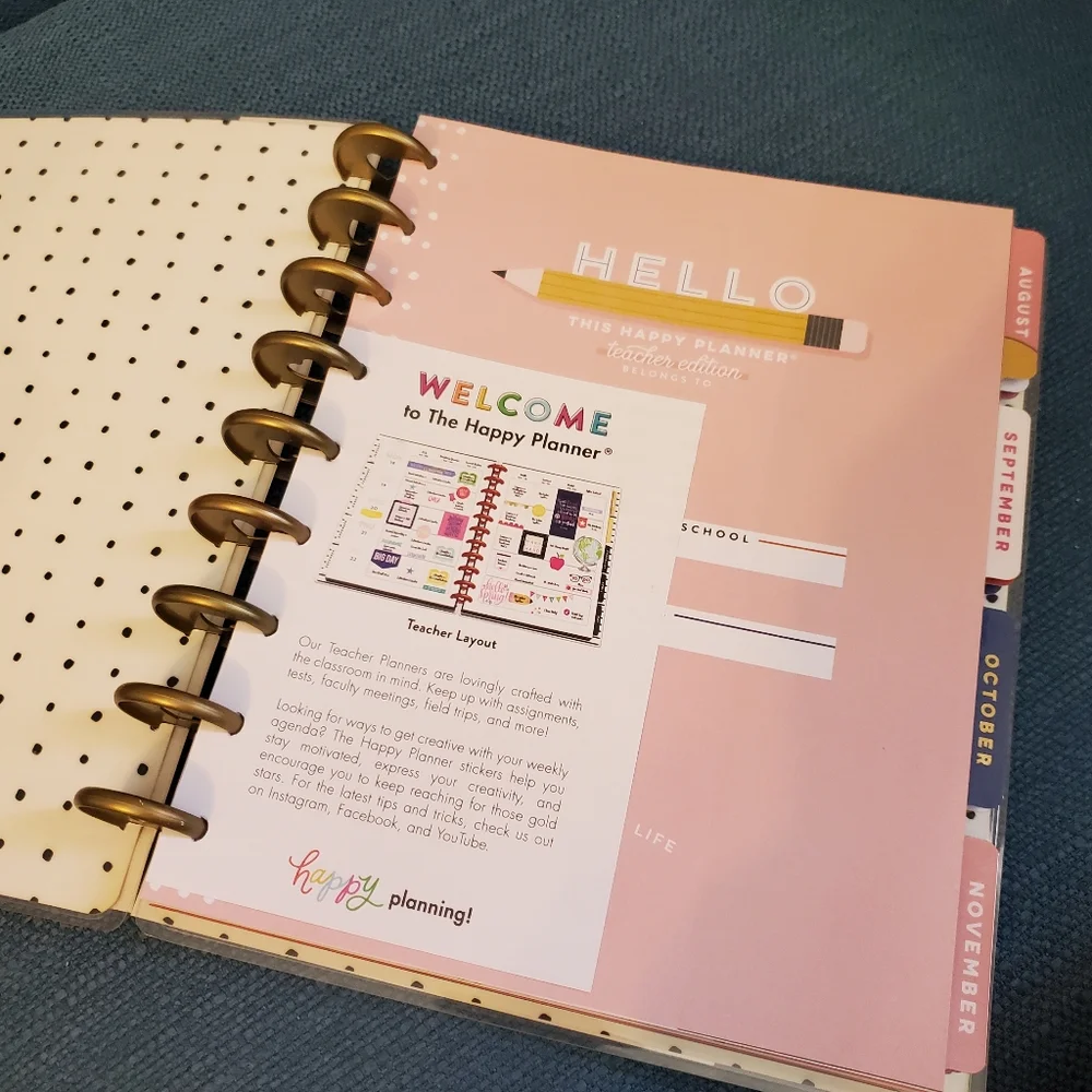 The Happy Planner classic sized planner teacher's edition